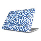 Blue Abstract Starburst MacBook Case, 3D product render