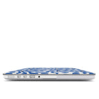 Blue Abstract Starburst MacBook Case, 3D product render