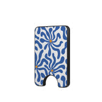 Blue Abstract Starburst Magnetic Wallet, 3D product render