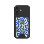 Blue Abstract Starburst Magnetic Wallet, 3D product render