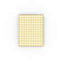 Butter Yellow Gingham Apple iPad Case — full view, full back print