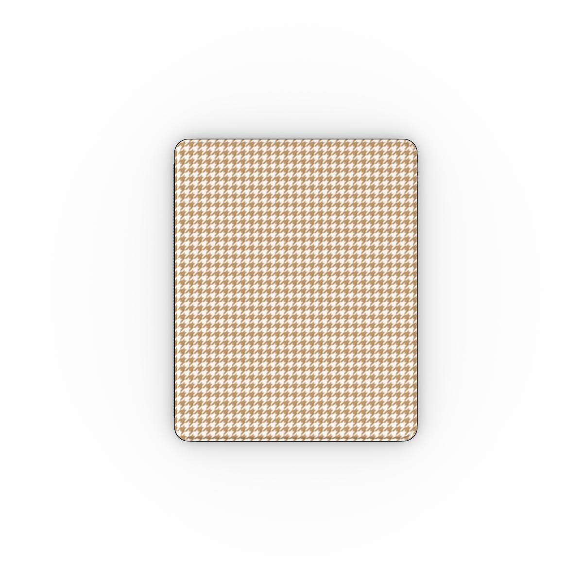 Camel Houndstooth Apple iPad Case — full view, full back print