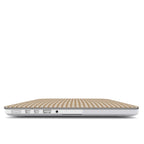 Camel Houndstooth MacBook Case — angled view