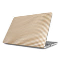 Camel Houndstooth MacBook Case — full view, print at lid scale