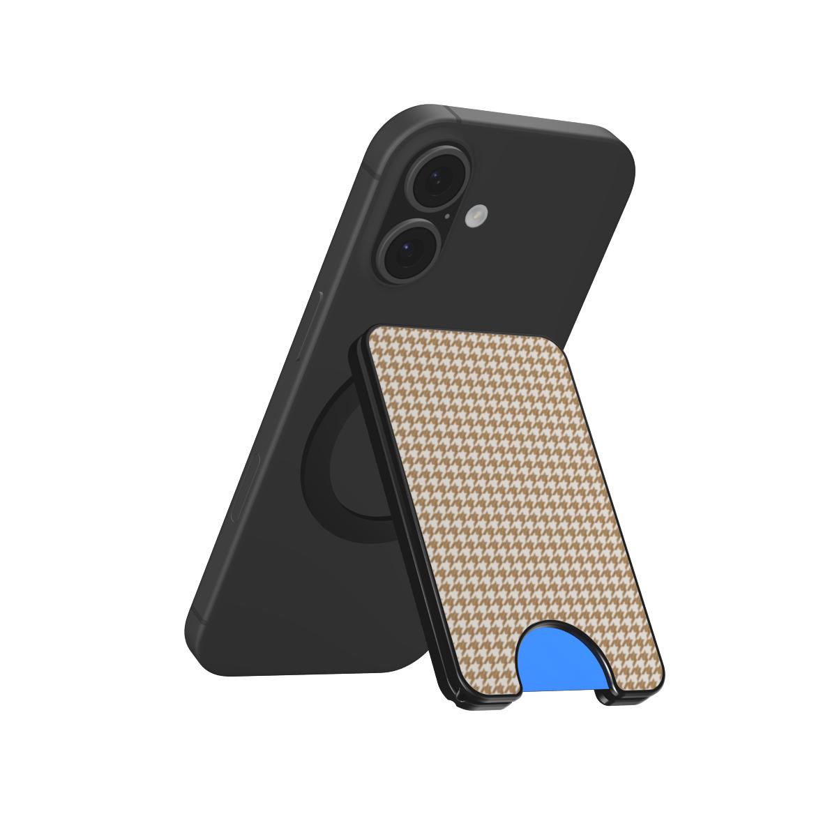 Camel Houndstooth Magnetic Wallet — additional view