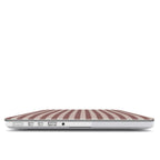Cherry Mocha Gingham MacBook Case — angled view