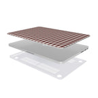 Cherry Mocha Gingham MacBook Case — layers separated