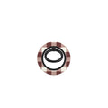 Cherry Mocha Gingham Ring Holder — full view, front print