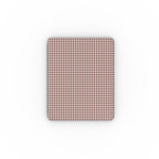 Cherry Mocha Houndstooth Apple iPad Case — full view, full back print
