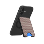 Cherry Mocha Houndstooth Magnetic Wallet — additional view