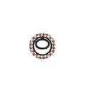 Cherry Mocha Houndstooth Ring Holder — full view, front print