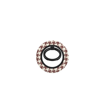 Cherry Mocha Houndstooth Ring Holder