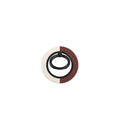 Cherry Mocha Stripes Ring Holder — full view, front print