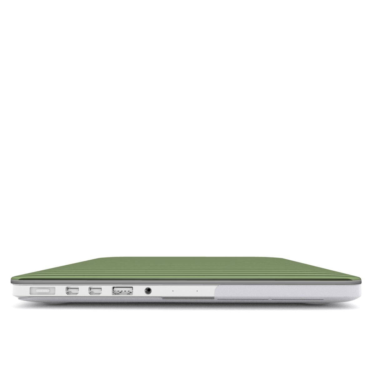 Chocomint Green Stripes MacBook Case, 3D product render