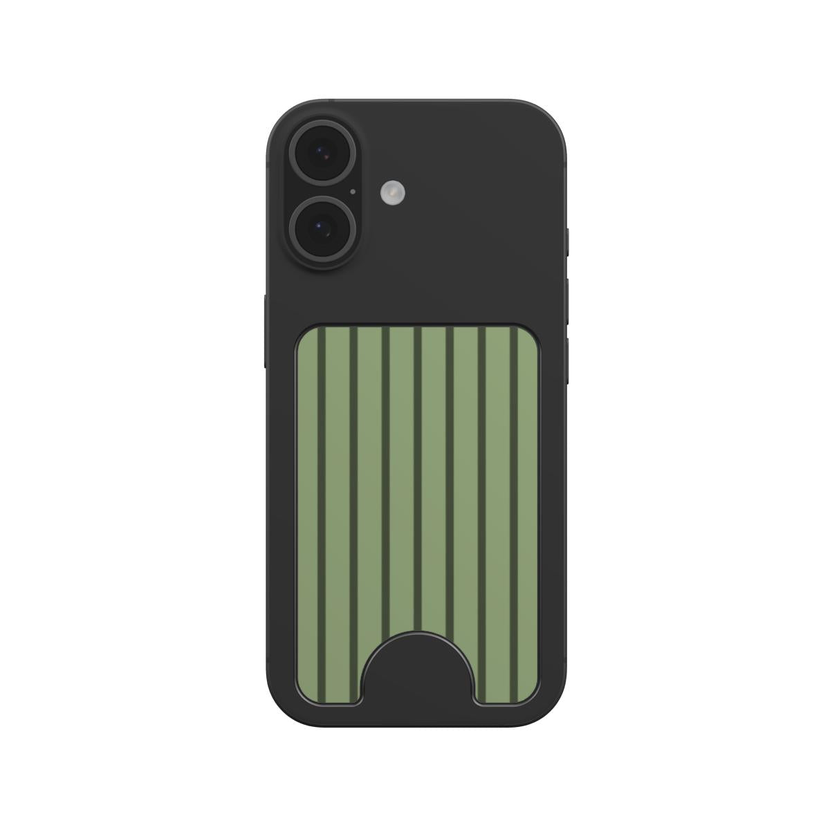 Chocomint Green Stripes Magnetic Wallet, 3D product render