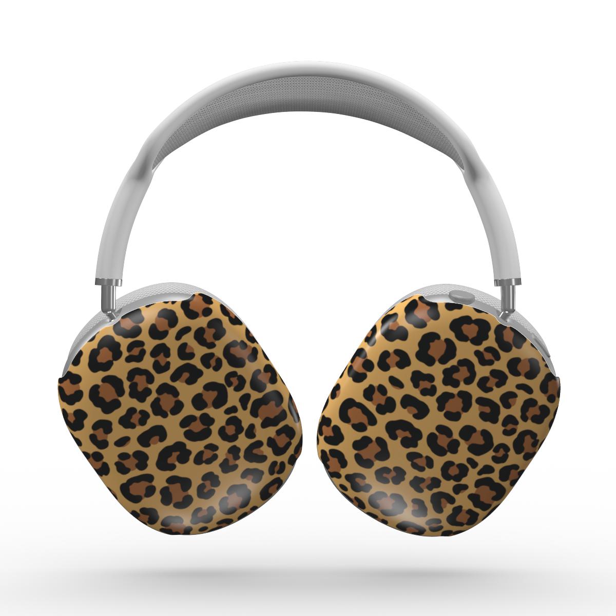 Classic Brown Leopard Apple AirPods Max Tough Case, 3D product render