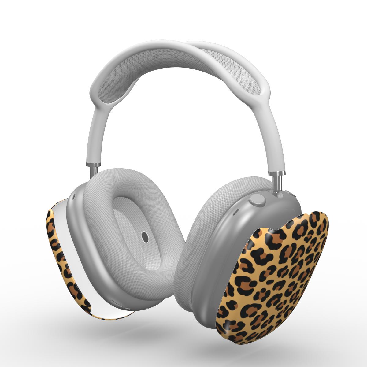 Classic Brown Leopard Apple AirPods Max Tough Case, 3D product render