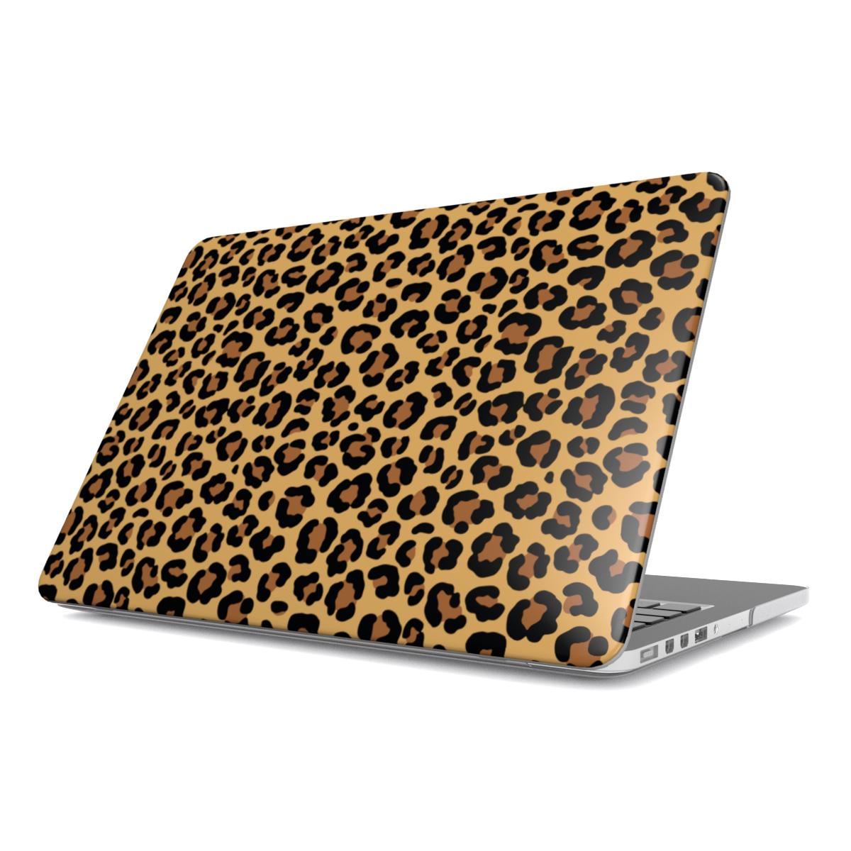 Classic Brown Leopard MacBook Case, 3D product render