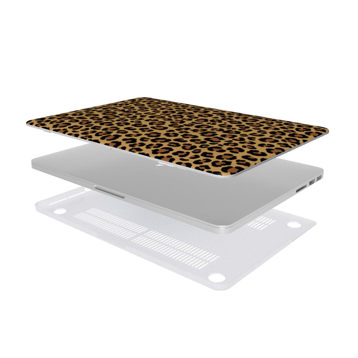 Classic Brown Leopard MacBook Case, 3D product render