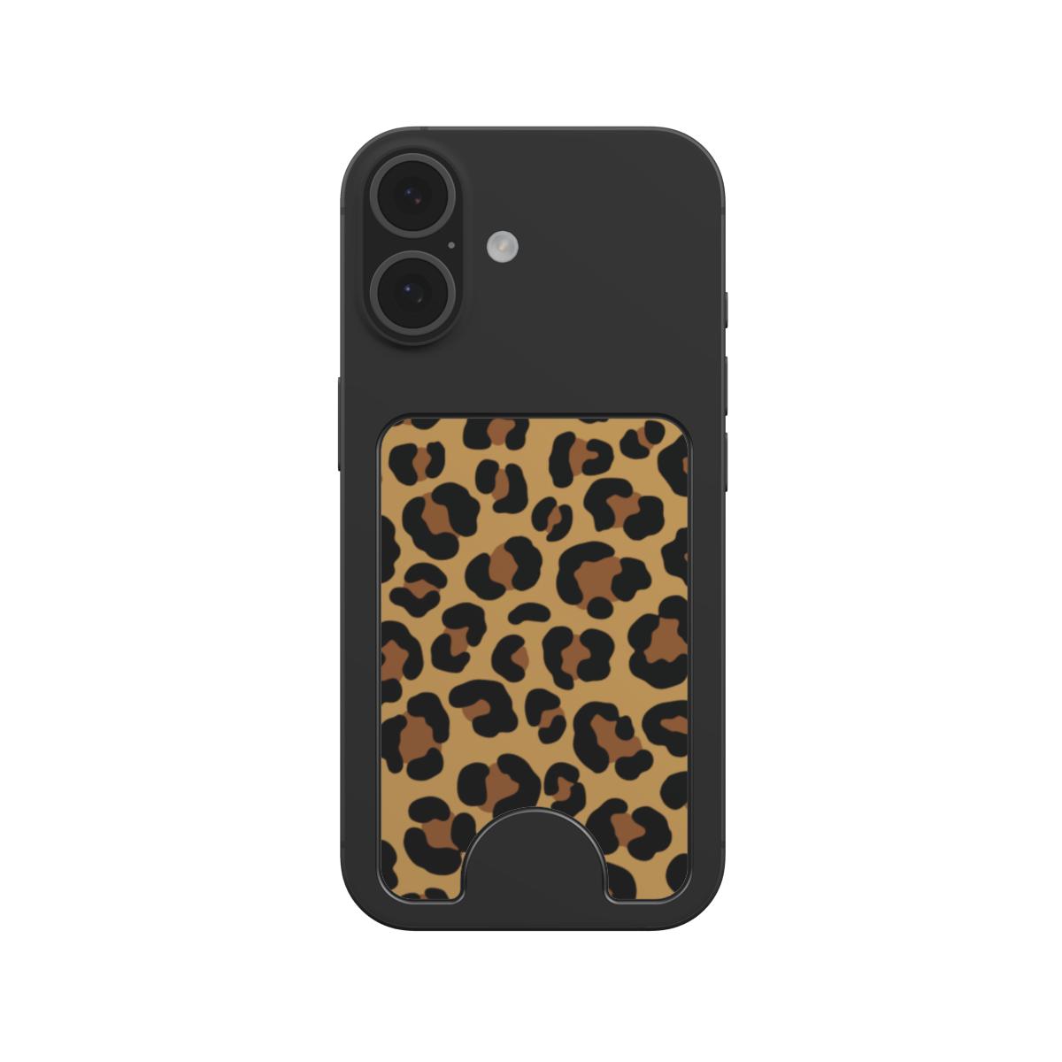 Classic Brown Leopard Magnetic Wallet, 3D product render
