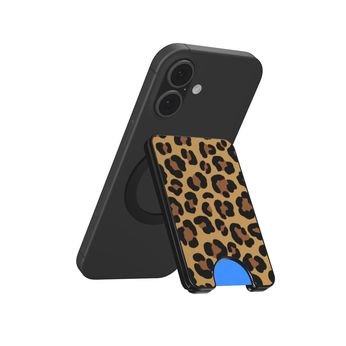 Classic Brown Leopard Magnetic Wallet, 3D product render