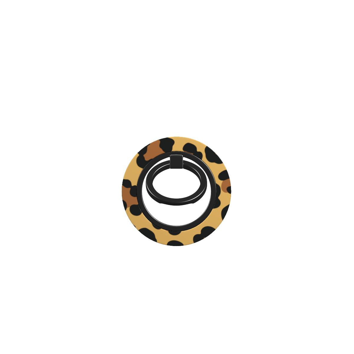 Classic Brown Leopard Ring Holder, 3D product render