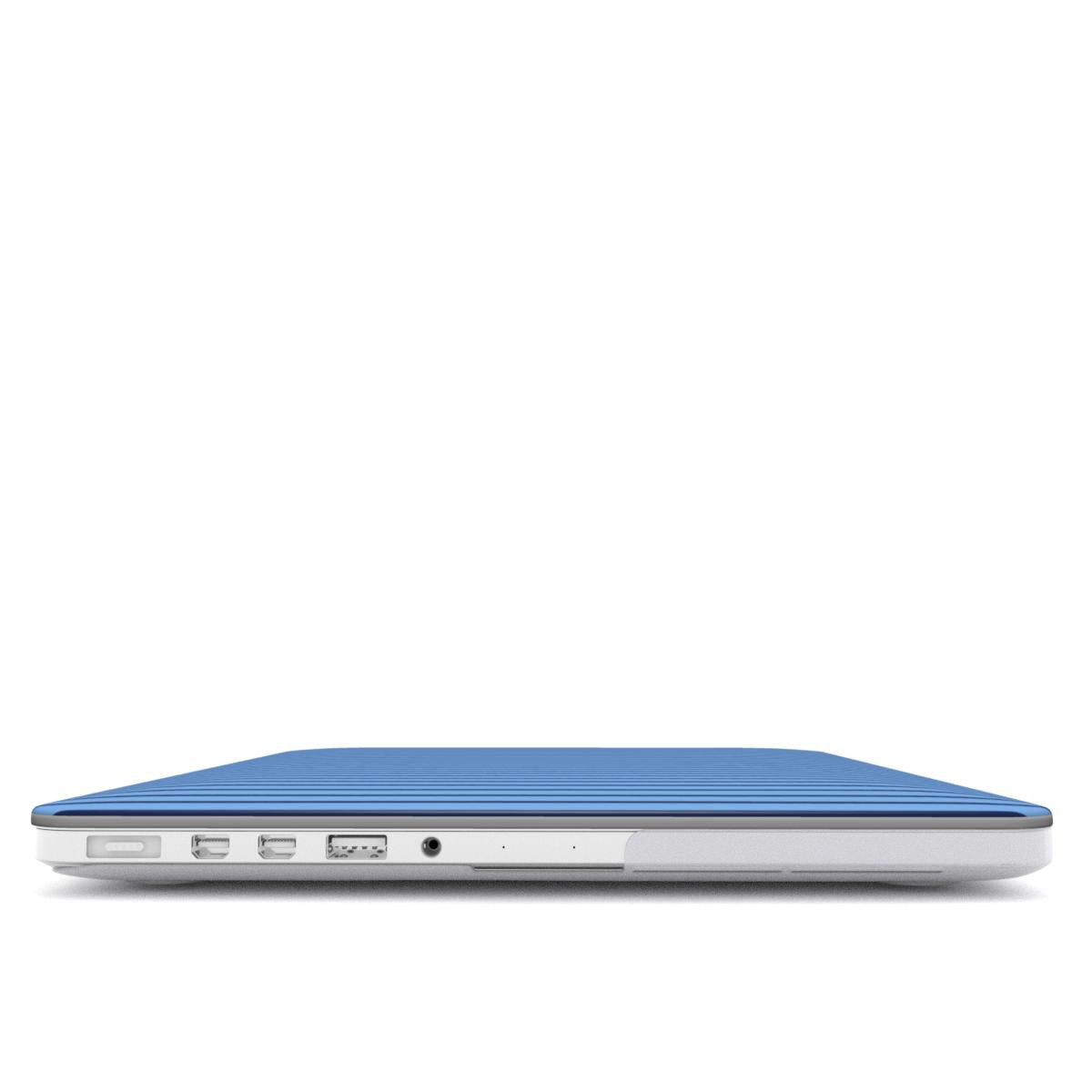 Cold Blue Stripes MacBook Case, 3D product render