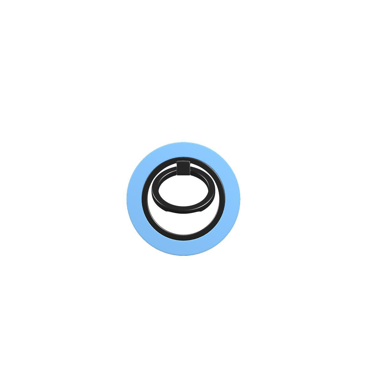 Cold Blue Stripes Ring Holder, 3D product render
