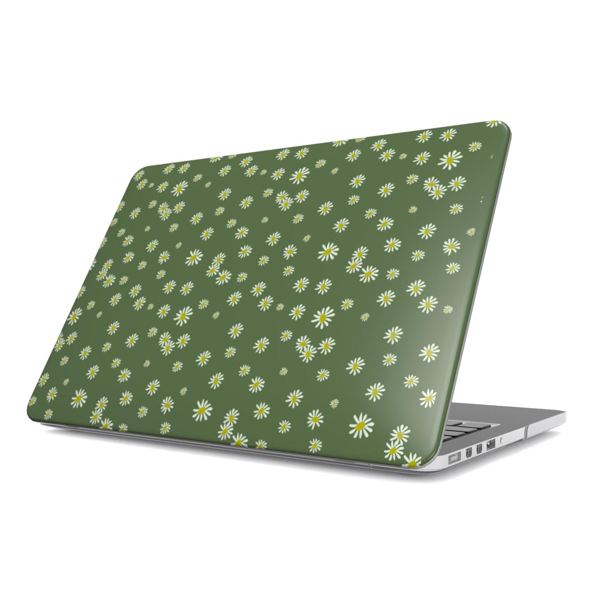 Daisy Ann Green MacBook Case, 3D product render