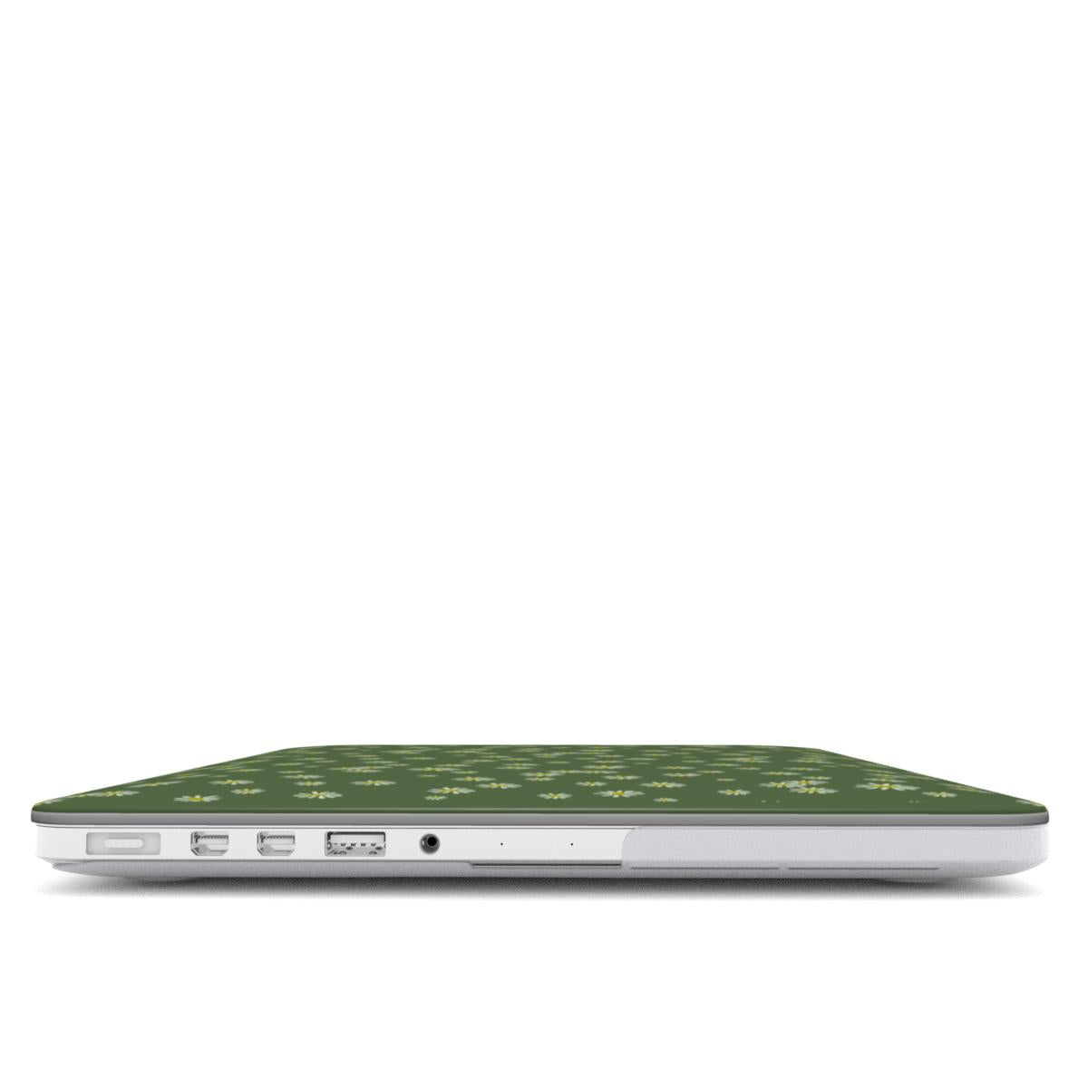 Daisy Ann Green MacBook Case, 3D product render