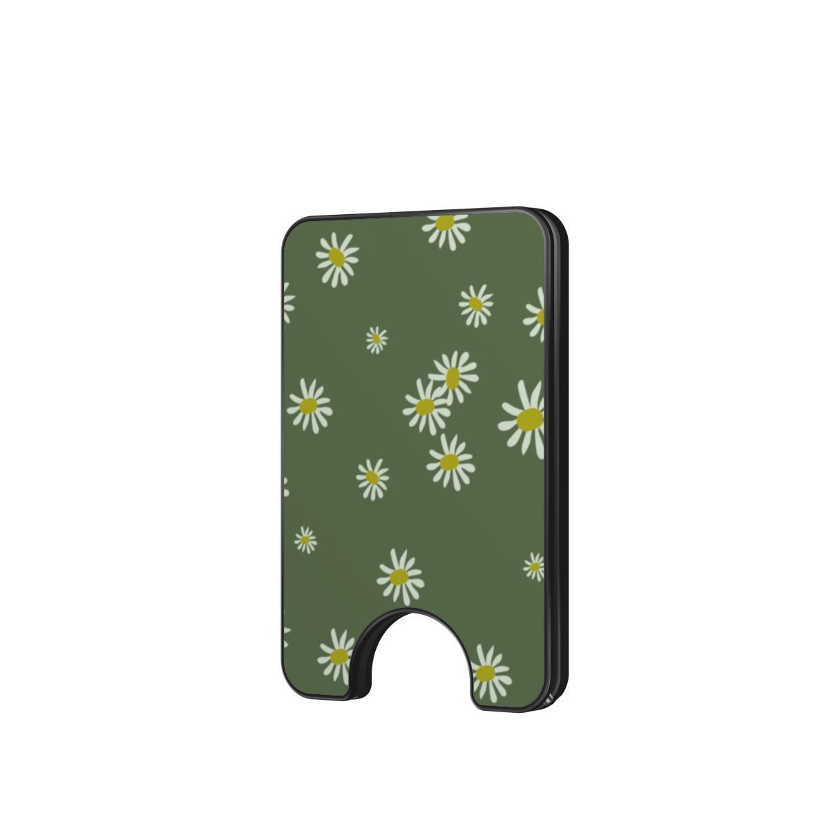 Daisy Ann Green Magnetic Wallet, 3D product render