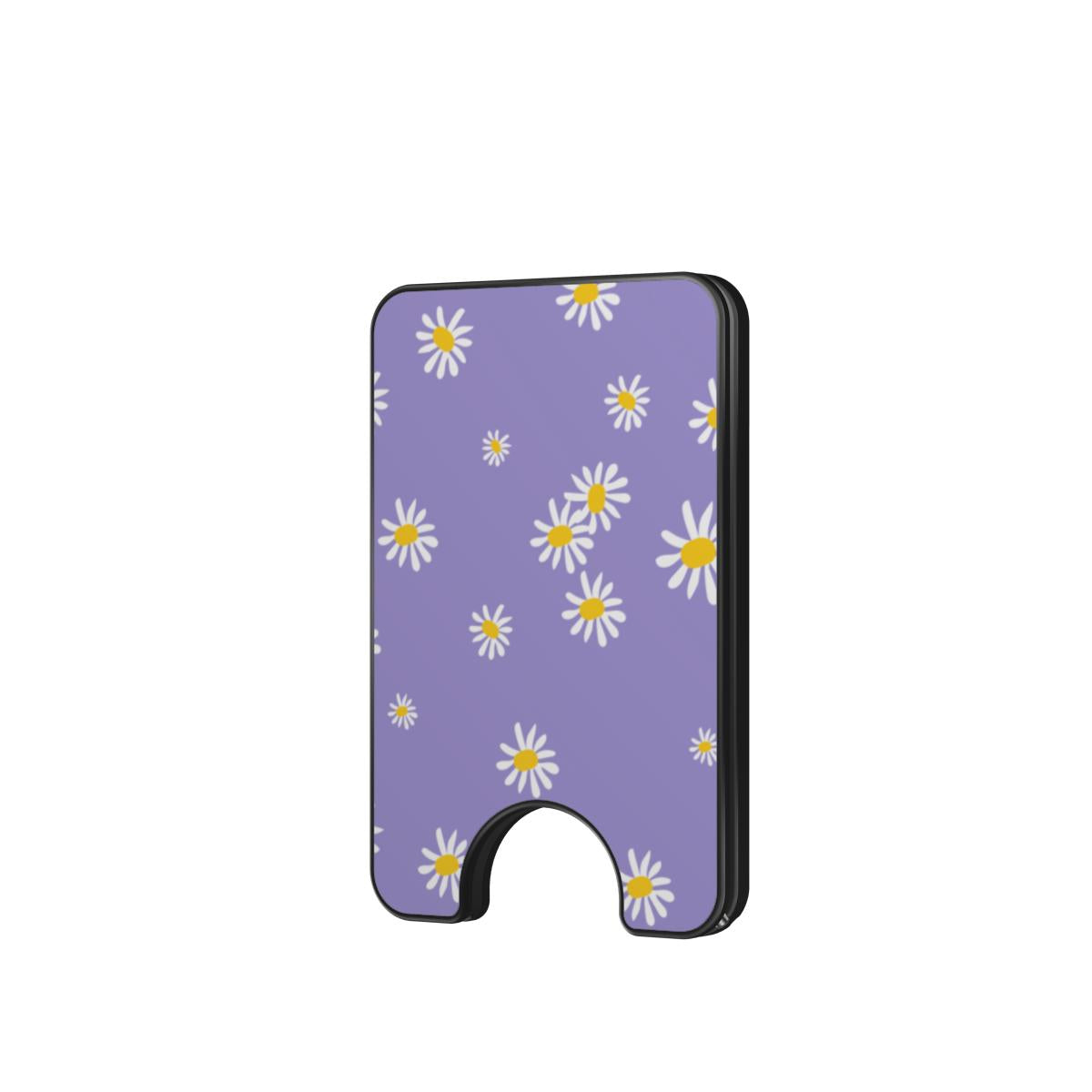 Daisy Ann Purple Floral Magnetic Wallet, 3D product render