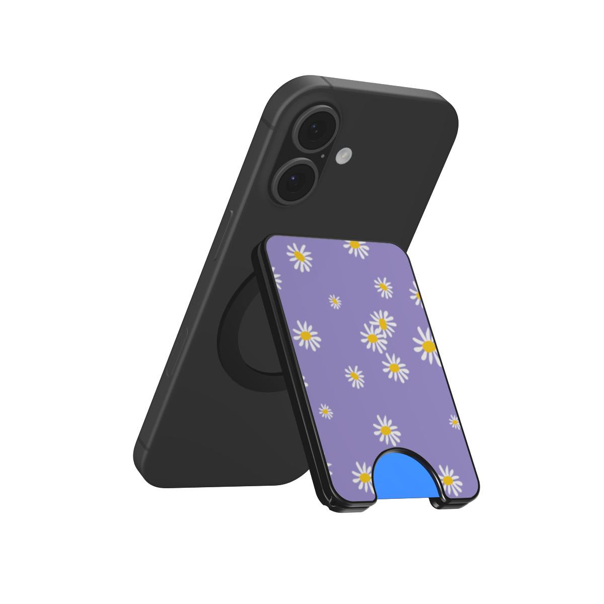 Daisy Ann Purple Floral Magnetic Wallet, 3D product render