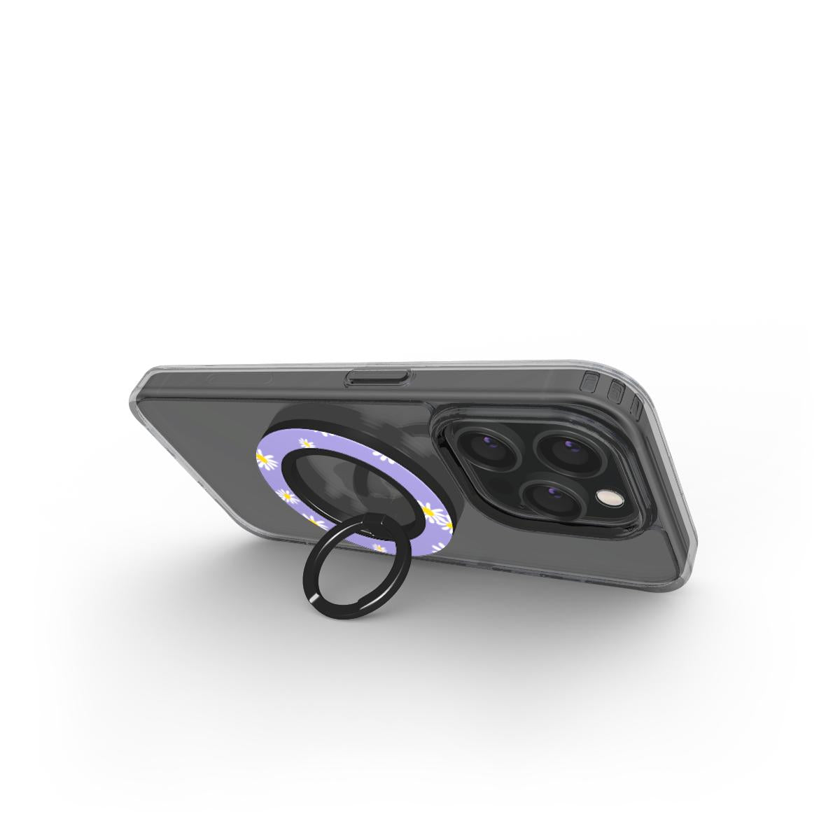 Daisy Ann Purple Floral Ring Holder, 3D product render