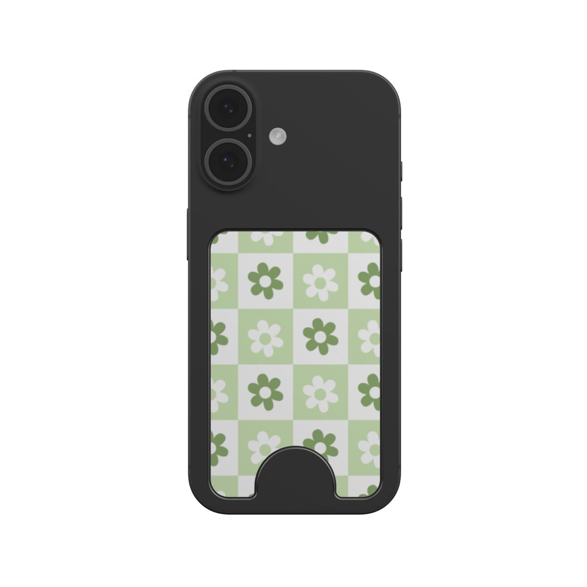 Green Brick Floral Magnetic Wallet, 3D product render