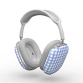 Light Blue Gingham Apple AirPods Max Tough Case, 3D product render