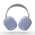 Light Blue Gingham Apple AirPods Max Tough Case, 3D product render