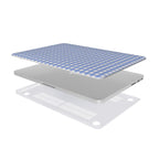 Light Blue Gingham MacBook Case, 3D product render