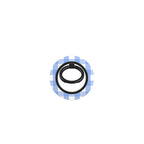 Light Blue Gingham Ring Holder, 3D product render