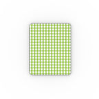 Light Green Gingham Apple iPad Case, 3D product render