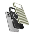 Olive Stripes MagSafe Tough Phone Case