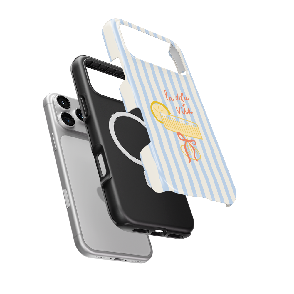 La Dolce Vita | Sky Stripes Coastal MagSafe Tough Phone Case