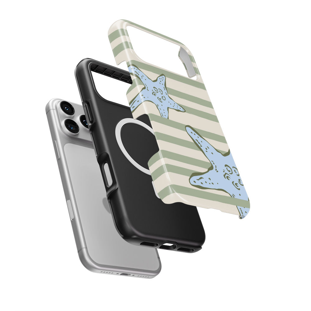 Sage starfish coastal MagSafe Tough Phone Case
