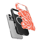 Orange Abstract Wave MagSafe Tough Phone Case