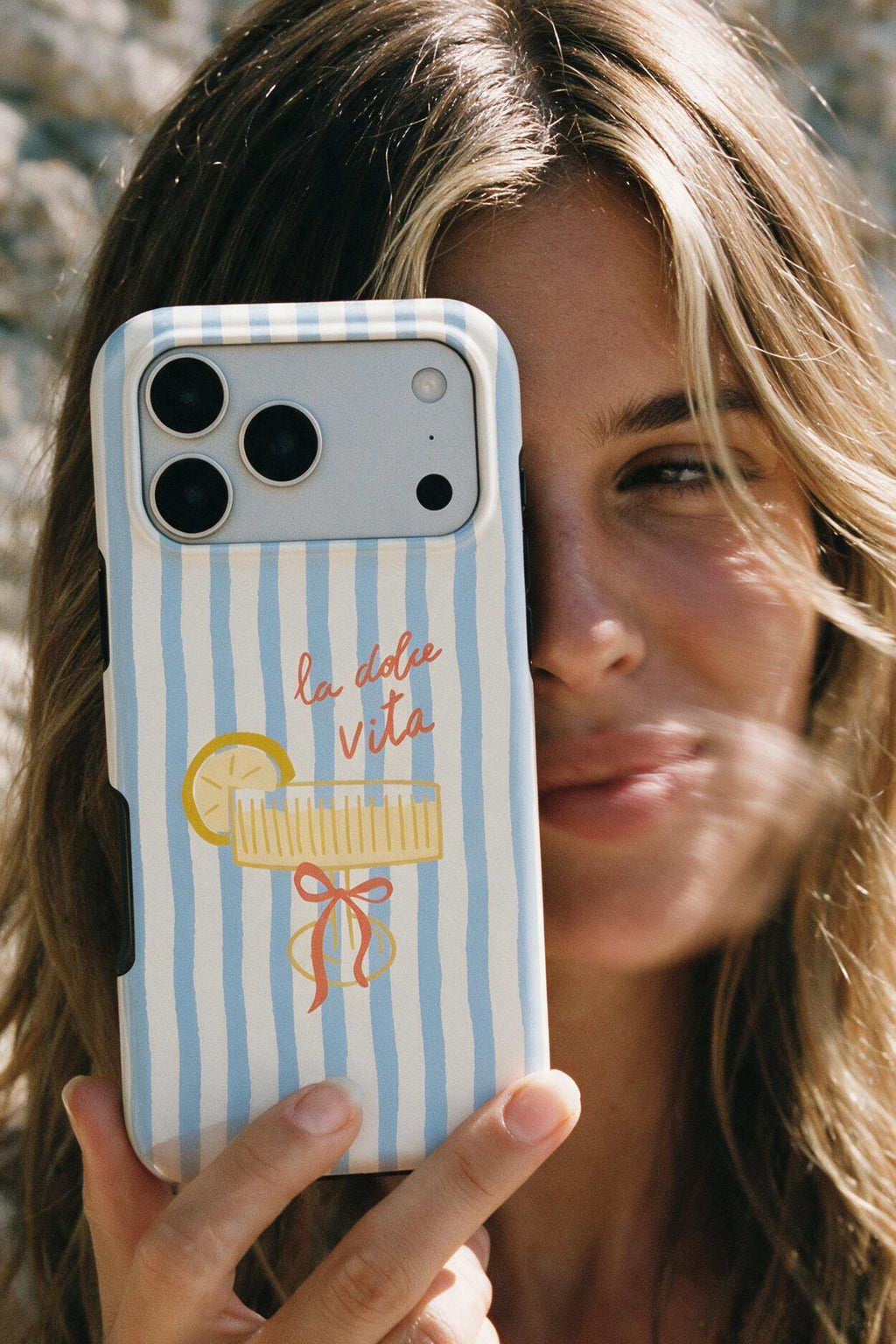 La Dolce Vita | Sky Stripes Coastal Tough Phone Case