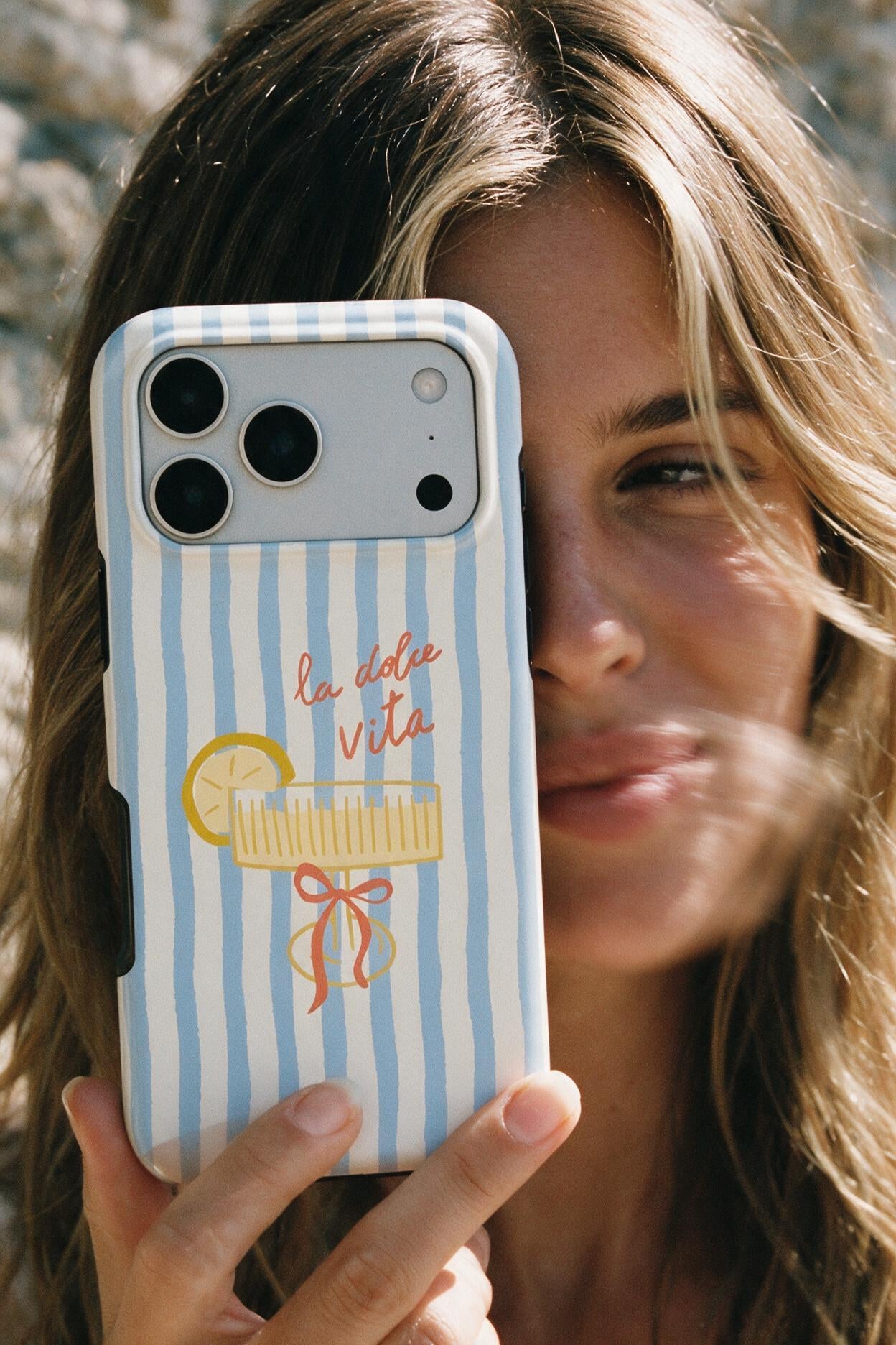 La Dolce Vita | Sky Stripes Coastal Tough Phone Case
