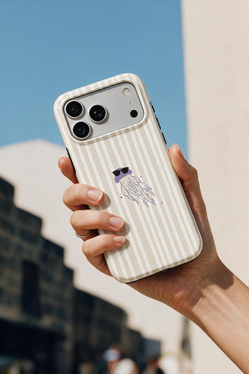 Lilac jellyfish coastal Tough Phone Case