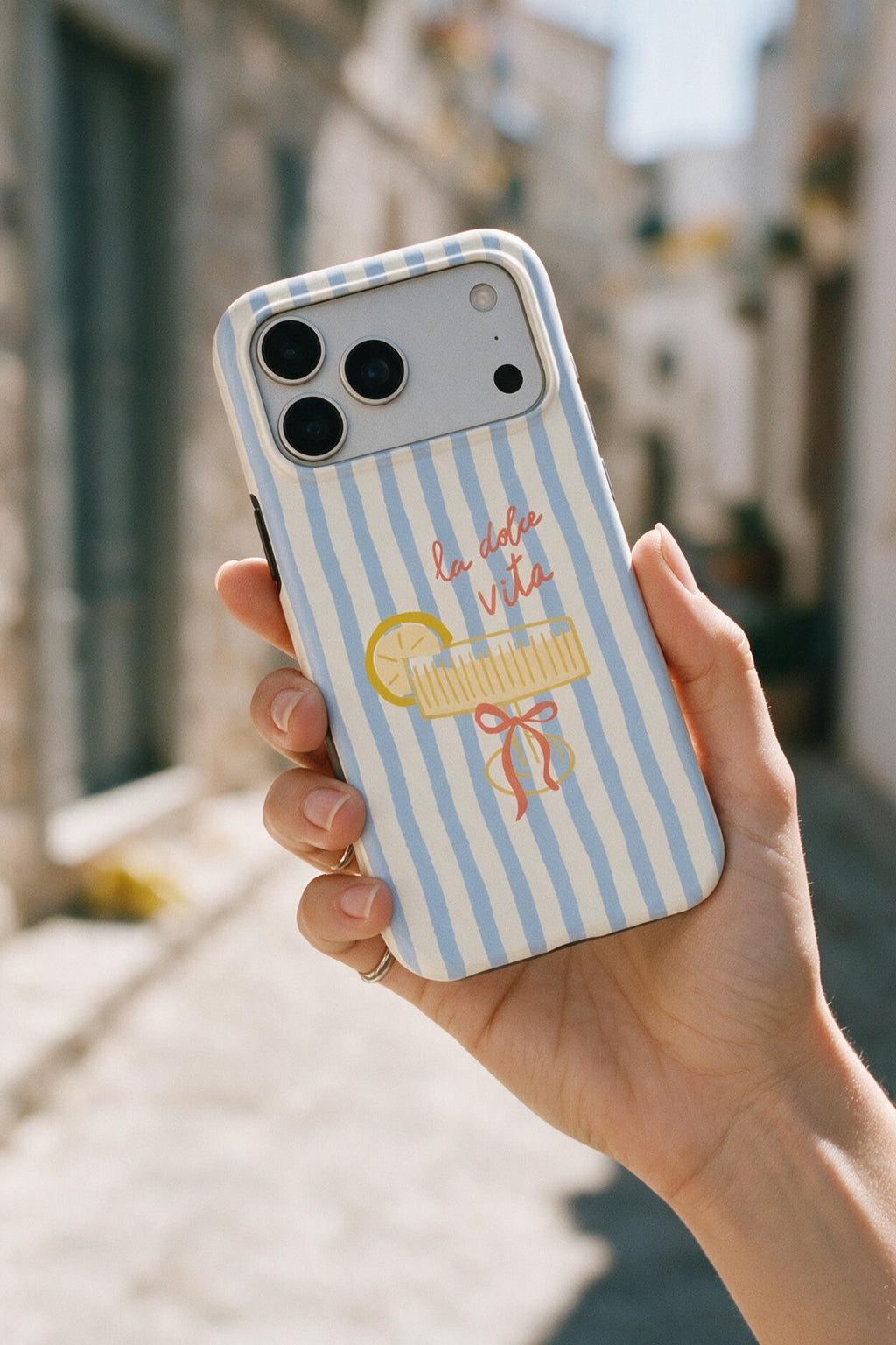 La Dolce Vita | Sky Stripes Coastal Tough Phone Case