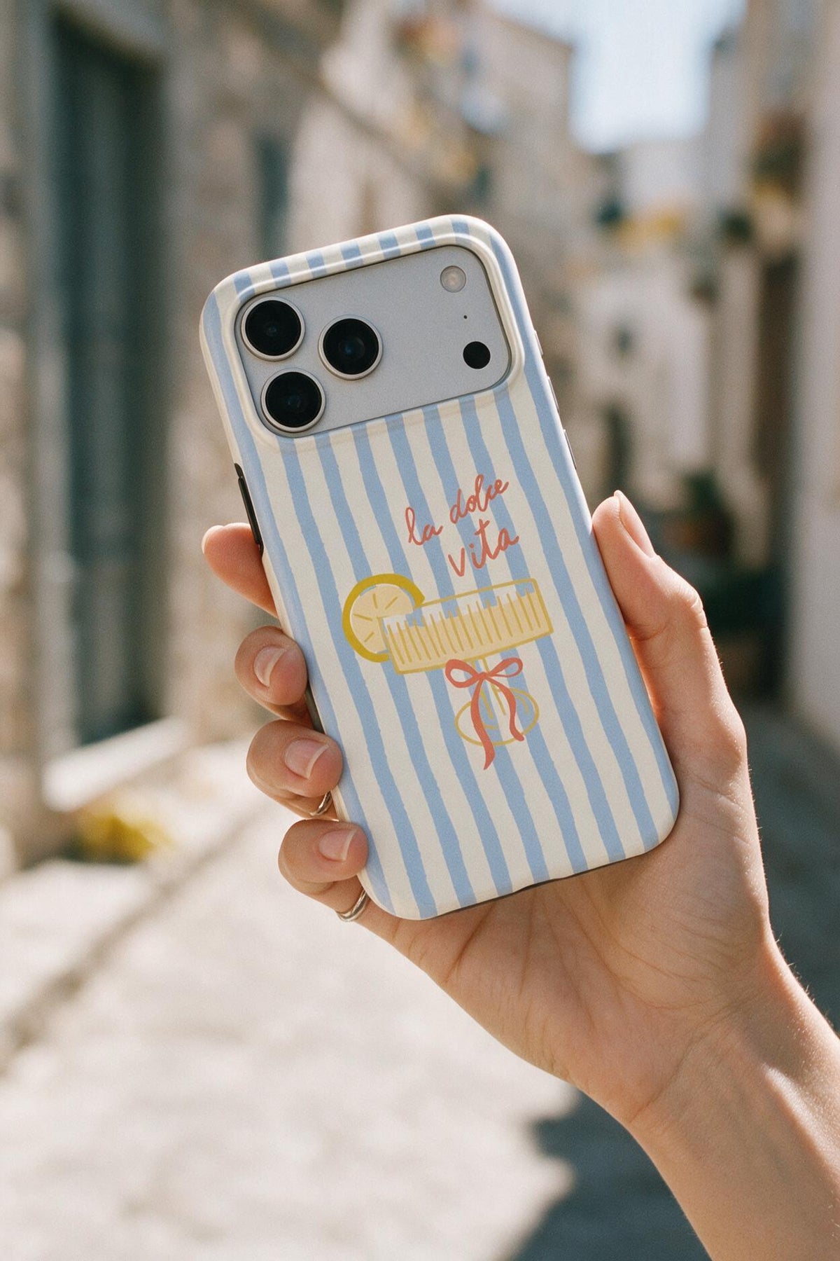 La Dolce Vita | Sky Stripes Coastal Tough Phone Case