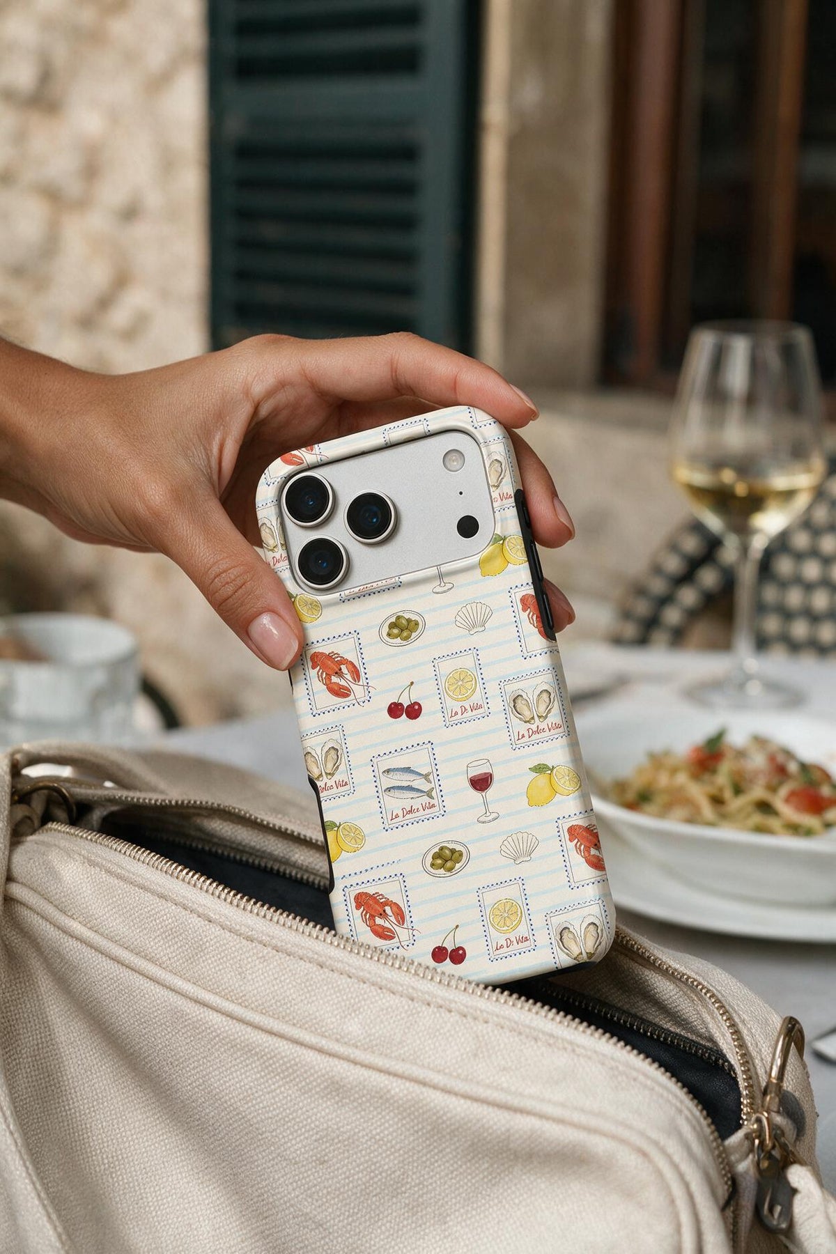 Italian Food Coastal Tough Phone Case